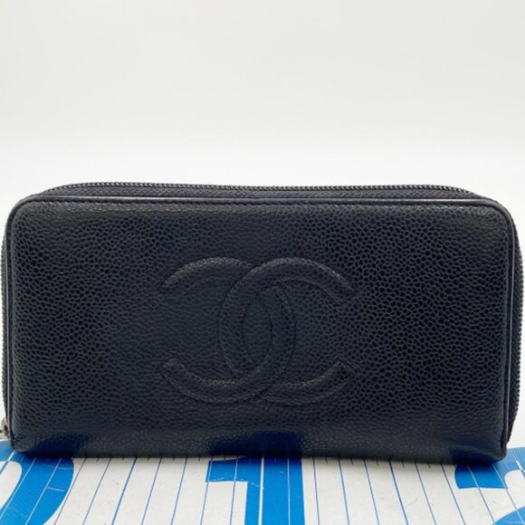 Chanel 2011 Timeless Caviar L-Gusset Continental Wallet - Picture 1 of 13